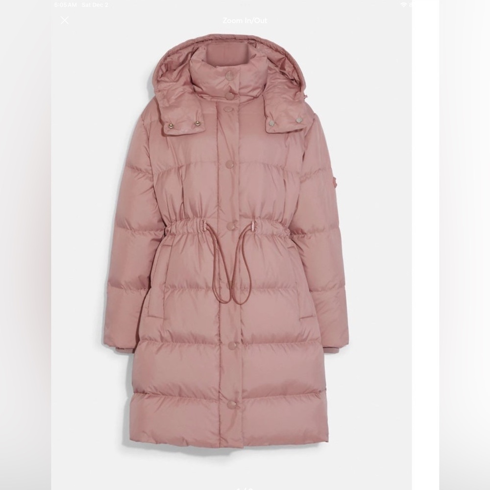 COACH Puffer Jacket SZ XL NWT # WINTER #GIFT # HOLIDAY # Baby pink